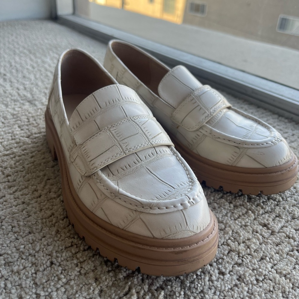 Coutgo women’s platform loafers size 7